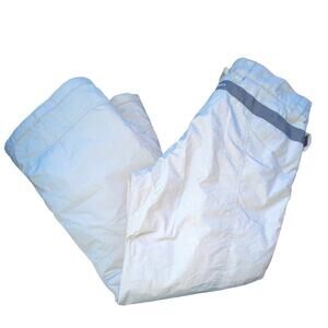 Betty Rides Elements Grey Off White Ski Snowboard Pants Women's Size Large